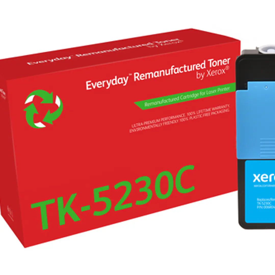 Xerox Everyday Kyocera TK5220/TK5230 Cyan Cartucho de Toner Remanufacturado - Reemplaza 1T02R9CNL1/1T02R9CNL0/TK5220C/TK5230C 1