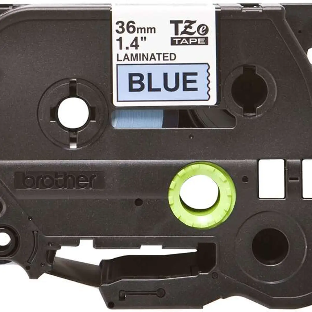 Brother TZe561 Cinta Laminada Original de Etiquetas - Texto negro sobre fondo azul - Ancho 36mm x 8 metros 1