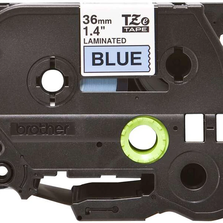 Brother TZe561 Cinta Laminada Original de Etiquetas - Texto negro sobre fondo azul - Ancho 36mm x 8 metros 1