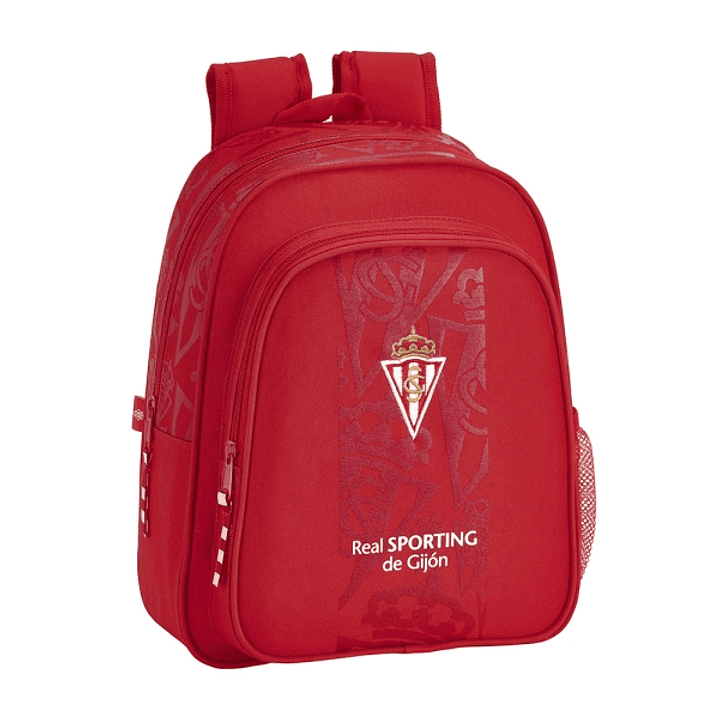 Safta Real Sporting de Gijon Corporativa Mochila Infantil - Adaptable a Carro - Portabotellas - Hombreras Acolchadas - Bolsillo Frontal - Asa Superior 1