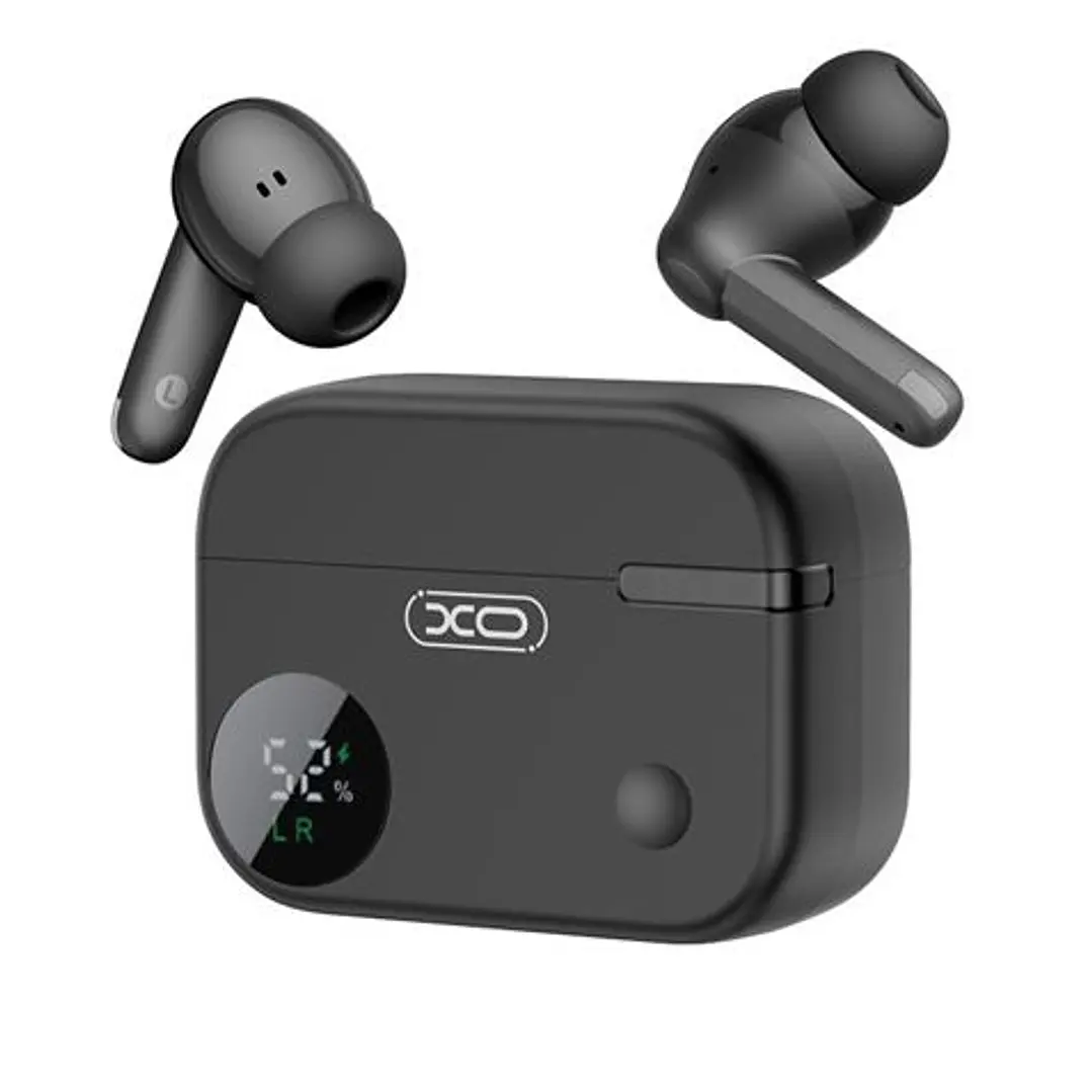XO G34 Auriculares Bluetooth 5.4 - TWS - Cancelacion de Ruido ENC+ANC - Caja con Display LCD - Color Negro 1