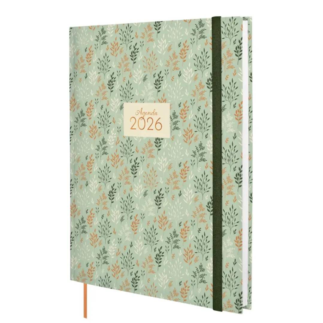 Finocam Dynamic Berlin Agenda - Anual 2026 - Cierre de Goma - Formato Y12 - 214x19x278mm - Semana Vista en Vertical - Tematica de Hojas 1