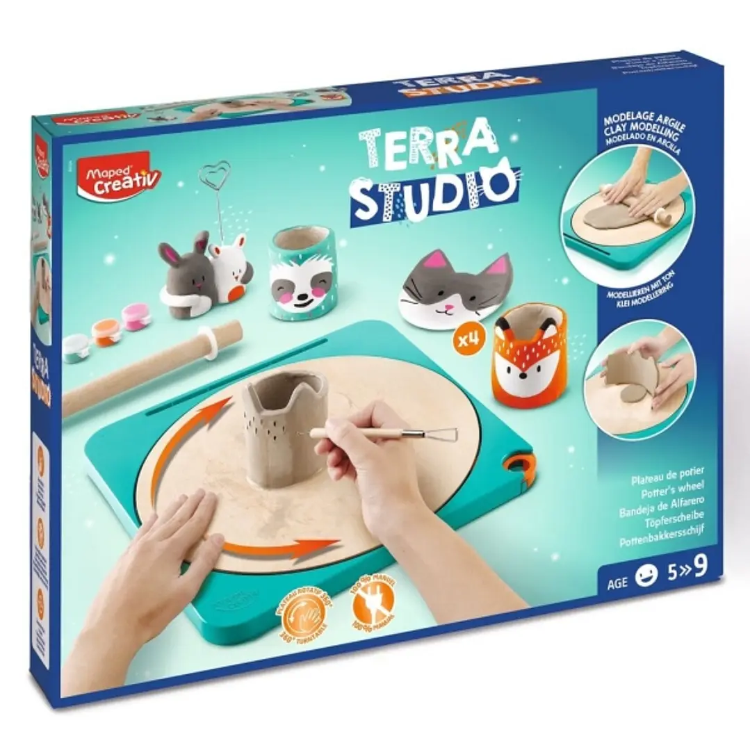 Maped Terra Studio Taller de Ceramica - Kit Infantil Completo y Facil de Usar - Para Niños a partir de 5 Años 1