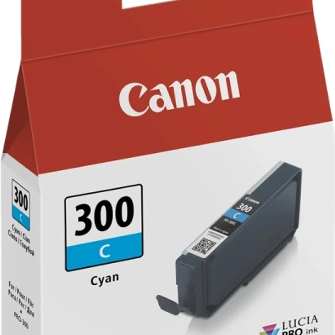 Canon PFI300 Cyan Cartucho de Tinta Original - 4194C001/PFI300C 1
