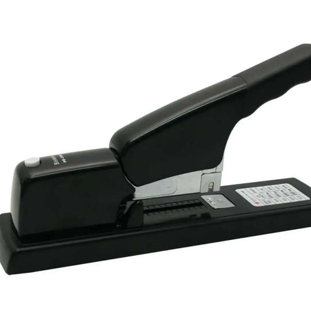 Bismark Grapadora de Gruesos 13mm - Funcion de Grapado en Plano - Evita Abultamiento en Esquinas - Capacidad para Gran Numero de Hojas - Color Negro 1