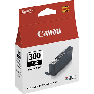 Canon PFI300 Negro Photo Cartucho de Tinta Original - 4193C001/PFI300PBK