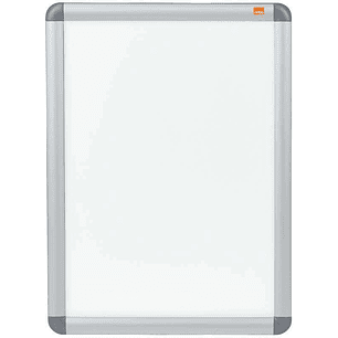 Nobo Marco Publicitario Tamaño A3 con Proteccion de PVC Antirreflectante y Resistente a la Intemperie - Marco de Aluminio Elegante - Color Plata