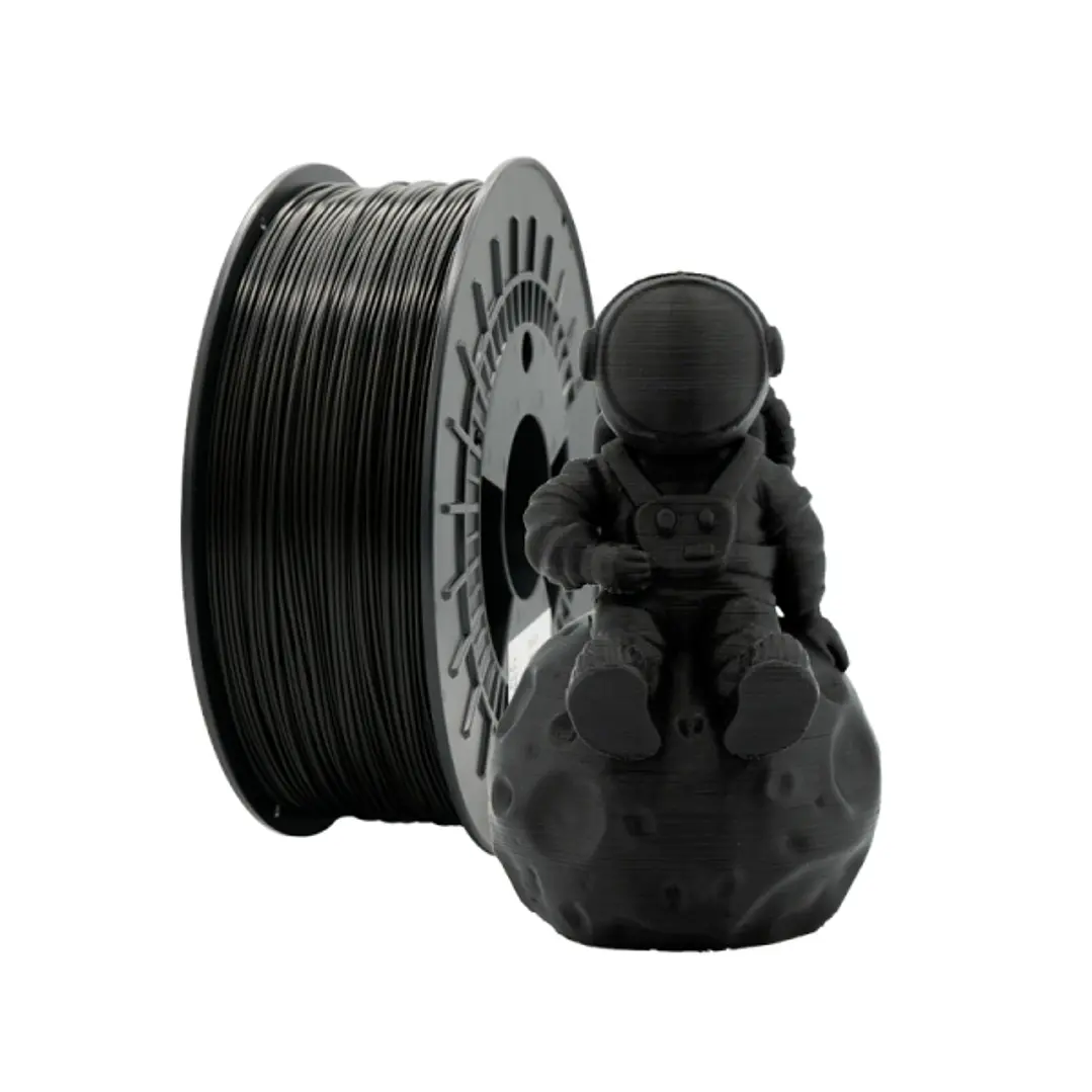 Filamento 3D PLA MATE - Diametro 1.75mm - Bobina 1kg - Color Negro 1