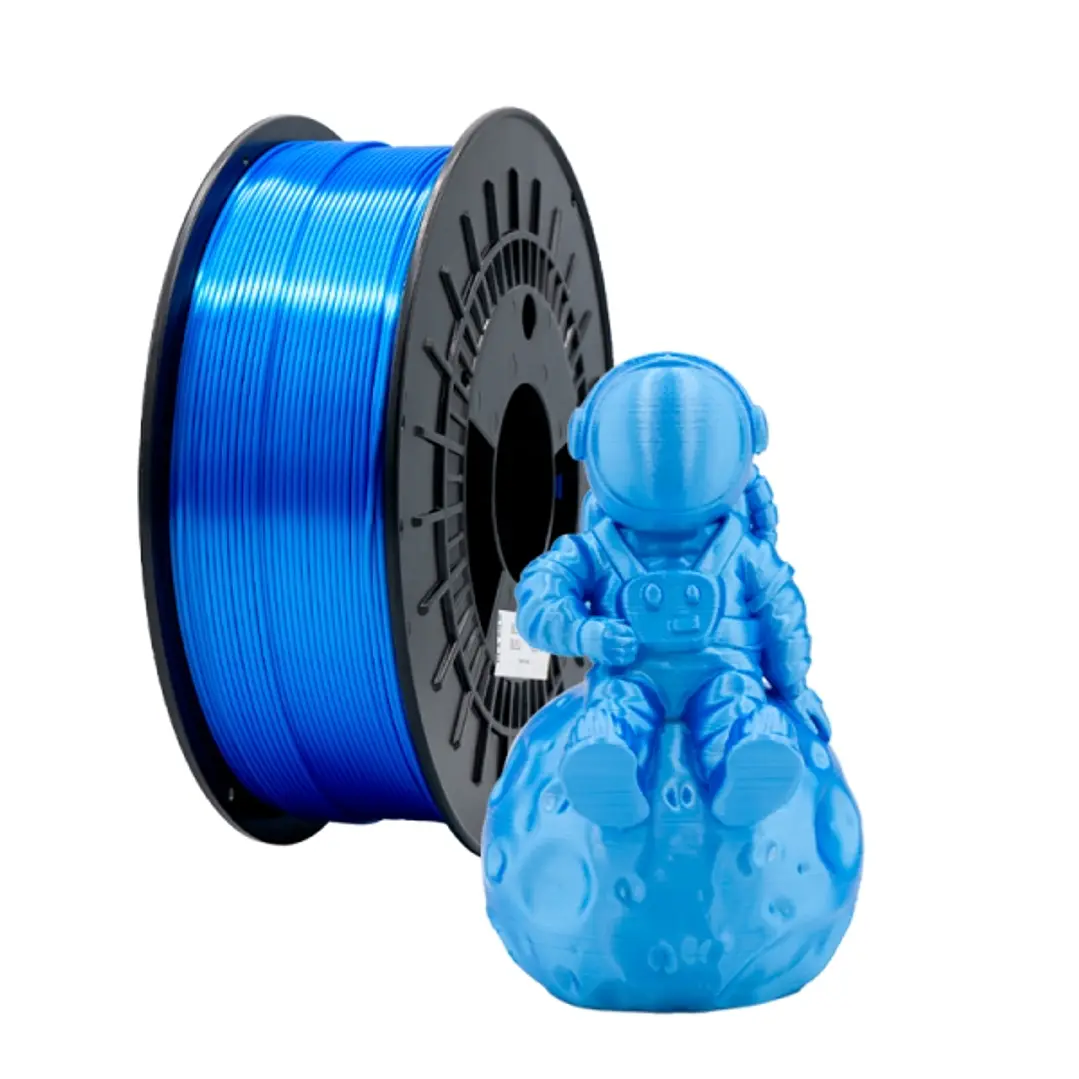 Filamento 3D PLA SILK - Diametro 1.75mm - Bobina 1kg - Color Azul 1