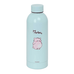 Safta Pembe The Pink Cat Botella Termo de 500ml - Acero Inoxidable - 70x225mm - Color Turquesa
