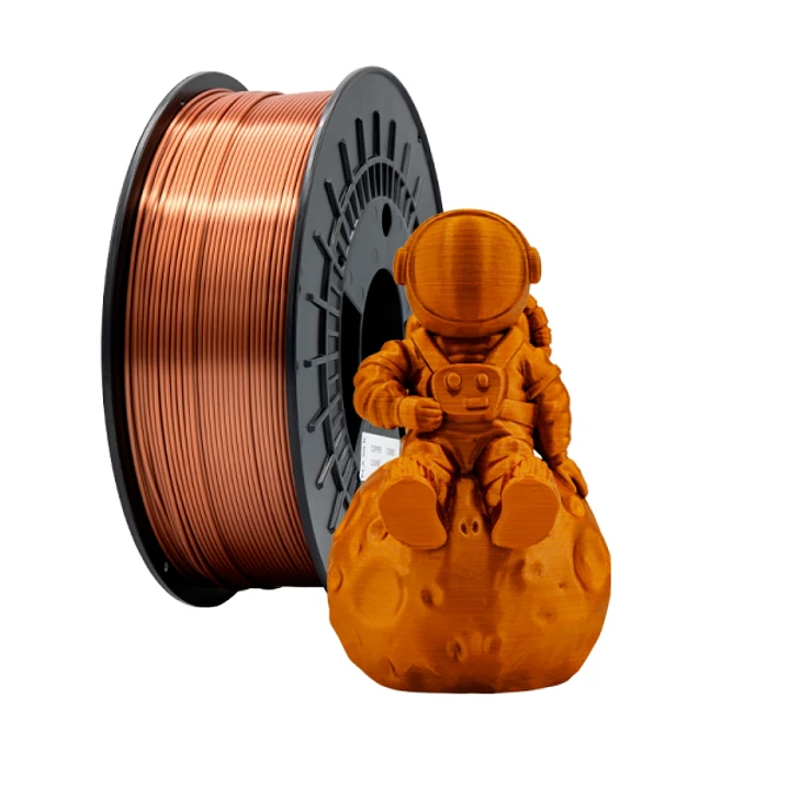 Filamento 3D PLA SILK - Diametro 1.75mm - Bobina 1kg - Color Cobre 1