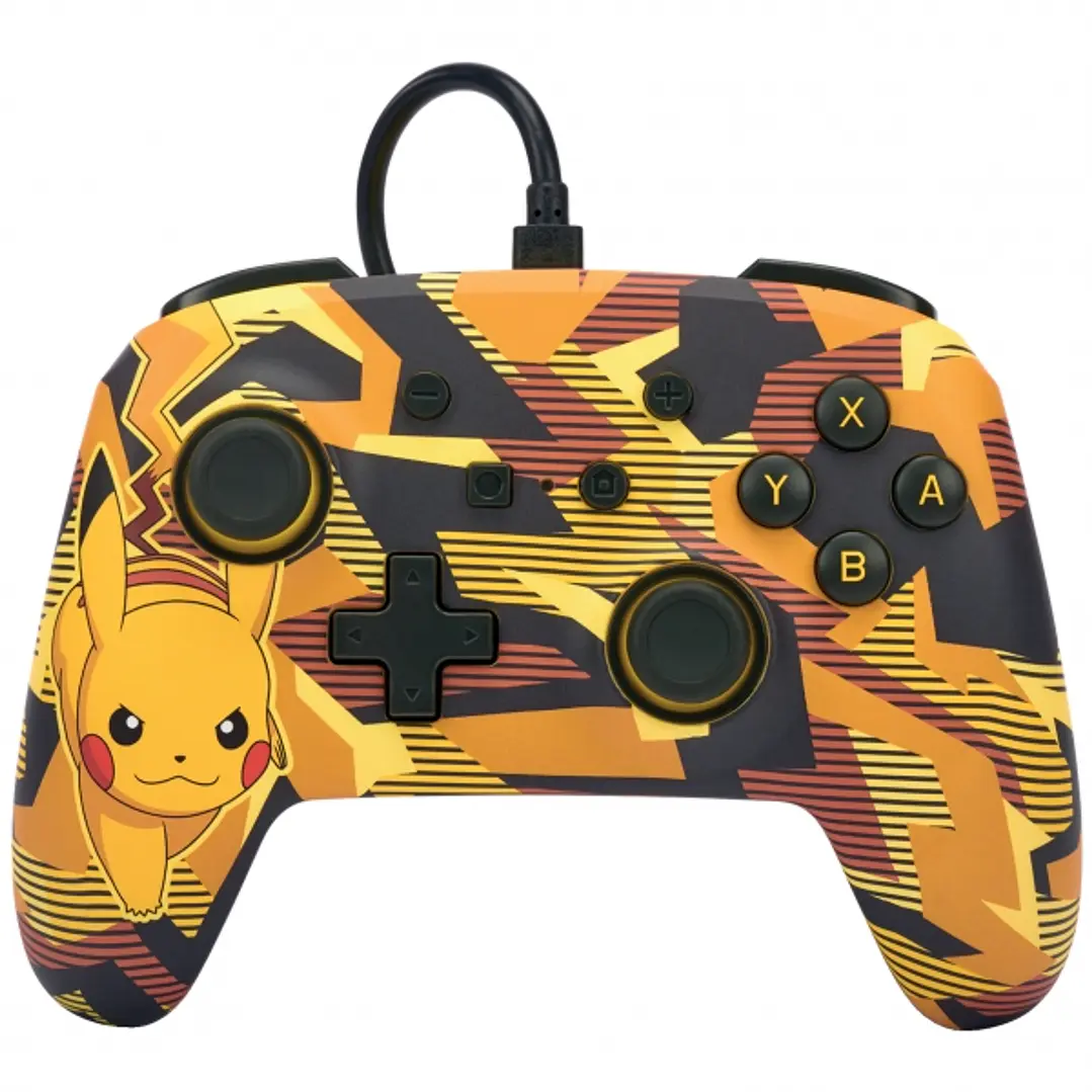 PowerA Mando con Cable Enhanced para Nintendo Switch - Camo Storm Pikachu 1