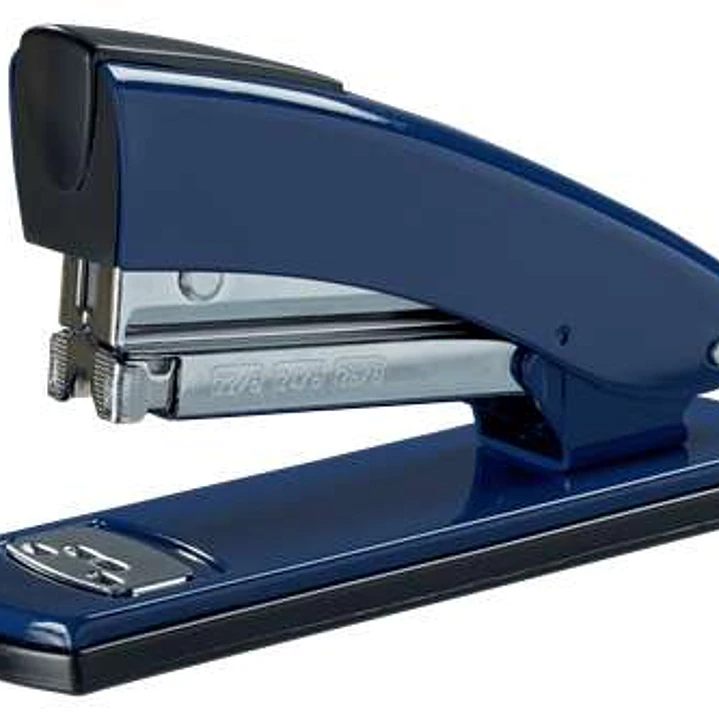 Petrus 2001 Grapadora Metalica Retro - Hasta 30 Hojas - Grapado Cerrado, Abierto y Clavado - Color Azul 1