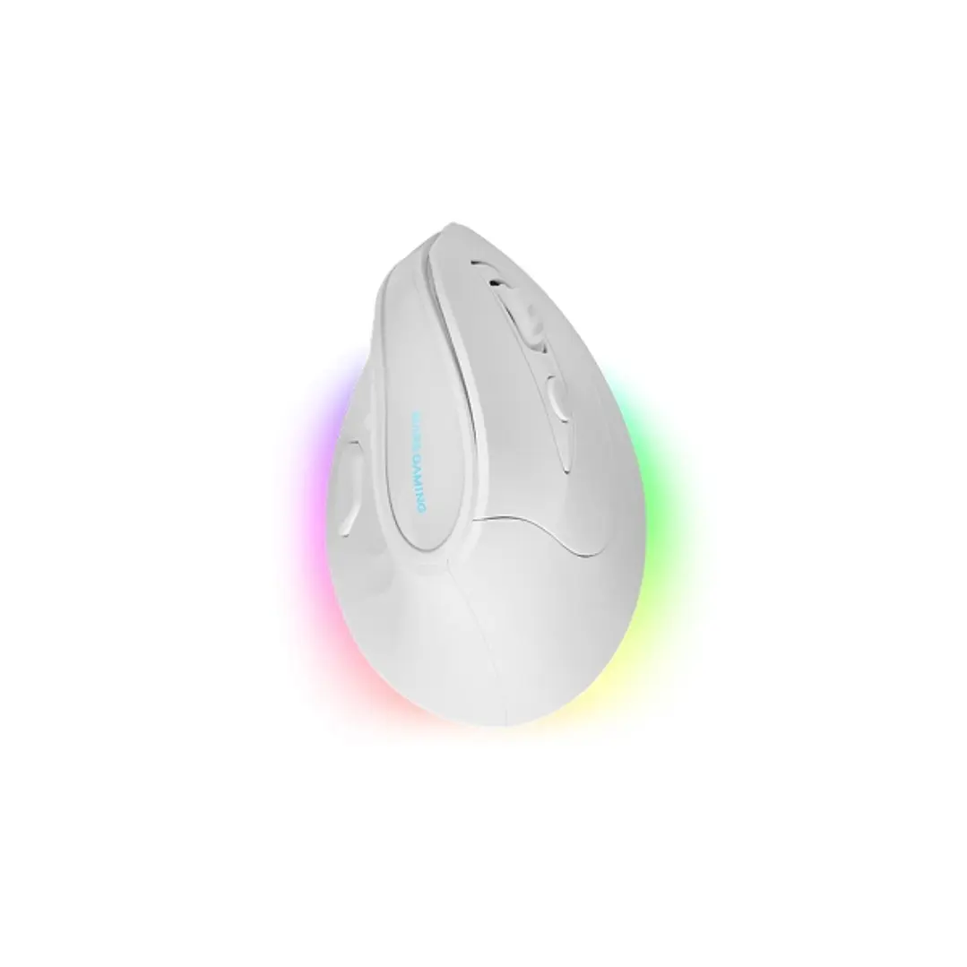 Mars Gaming MM-SK Raton Gaming Inalambrico Vertical para Diestros - Sensor 8400dpi - Bluetooth 5.1 - RF 2.4Ghz - Switches HUANO - Iluminacion RGB - 10 1