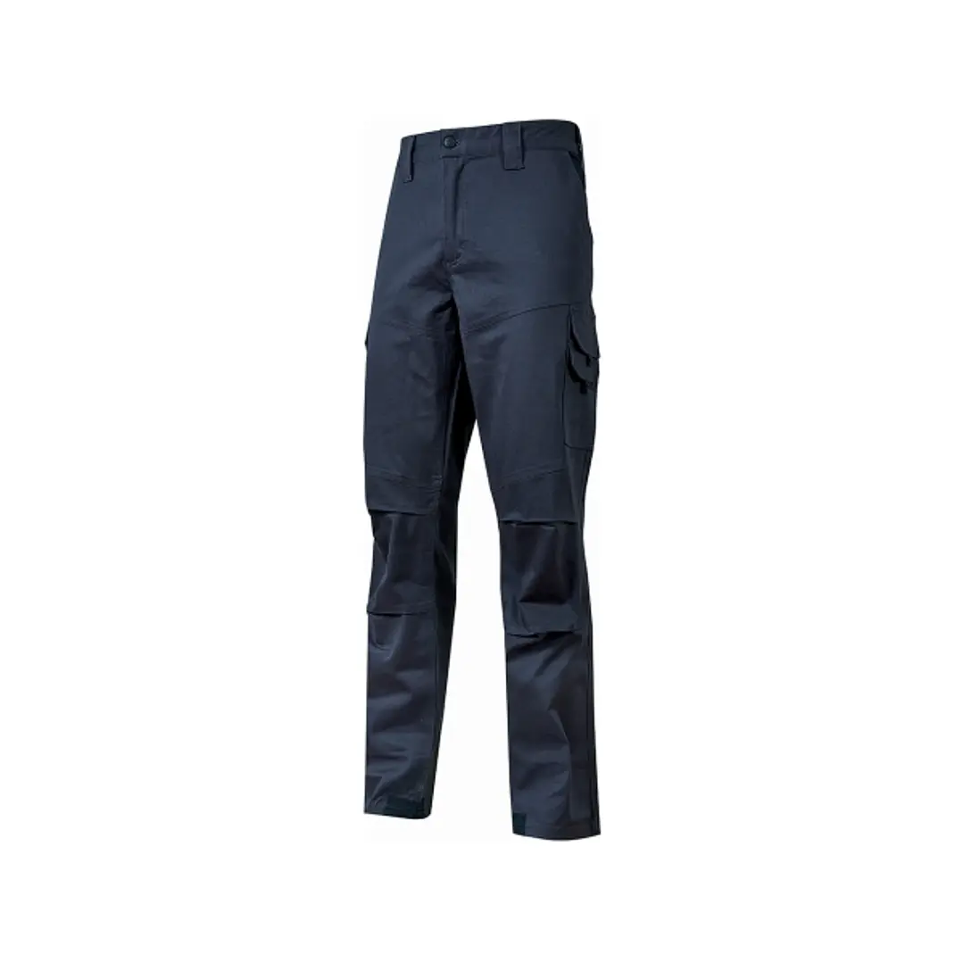 Upower Belgrado Pantalon de Trabajo Resistente - Talla XL - Tela Poliester Algodon Elastico, Multiples Bolsillos, Cintura Elastica, Proteccion Lumbar, 1