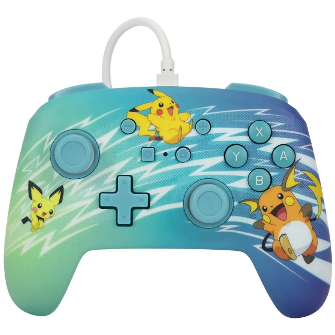 PowerA Mando con Cable Enhanced para Nintendo Switch - Pikachu Evolution 1