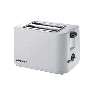 Muvip Tostadora de Pan 700W - Capacidad para 2 Rebanadas - 6 Niveles de Tostado - Parada Automatica y Manual