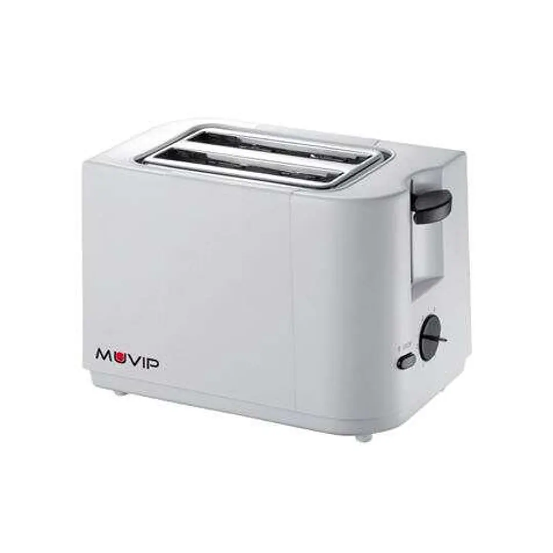 Muvip Tostadora de Pan 700W - Capacidad para 2 Rebanadas - 6 Niveles de Tostado - Parada Automatica y Manual 1