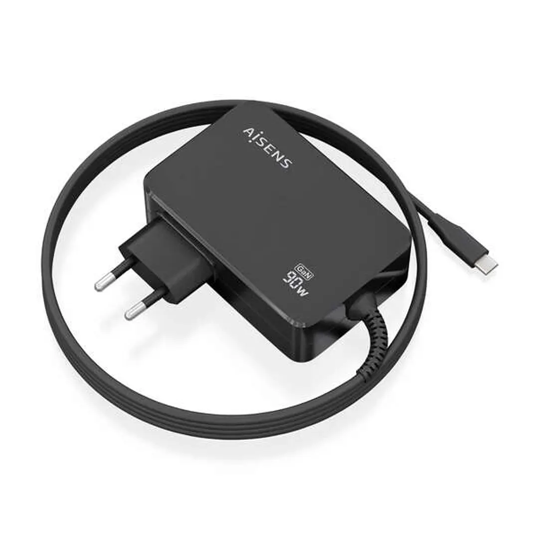 Aisens Cargador GAN 90W PD3.0 1xUSB-C 1.8m 1
