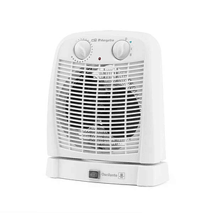 Orbegozo FH 7001 Calefactor Baño IP-21 - Potencia 2000W - 2 Niveles Calefaccion - Modo Ventilador - Termostato Ajustable - Seguridad Sobrecalentamient