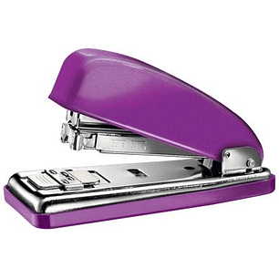 Petrus 226 WOW Grapadora Metalica + Caja de 200 Grapas - Hasta 30 Hojas - Grapado Cerrado, Abierto y Clavado - Color Violeta Metalizado