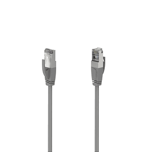 Hama Essential Cable de Red UTP RJ45 Cat-5e - Longitud 10m - Velocidad hasta 1Gbps - Blindado - Color Gris
