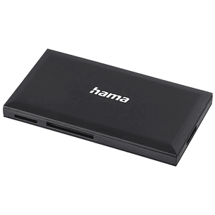 Hama Lector de Tarjetas - CompactFlash - Compatible con SD - Micro-SD - Conexion con USB-A - 90.3x9x50.3mm - Color Negro