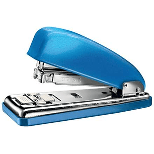 Petrus 226 WOW Grapadora Metalica + Caja de 200 Grapas - Hasta 30 Hojas - Grapado Cerrado, Abierto y Clavado - Color Azul Metalizado