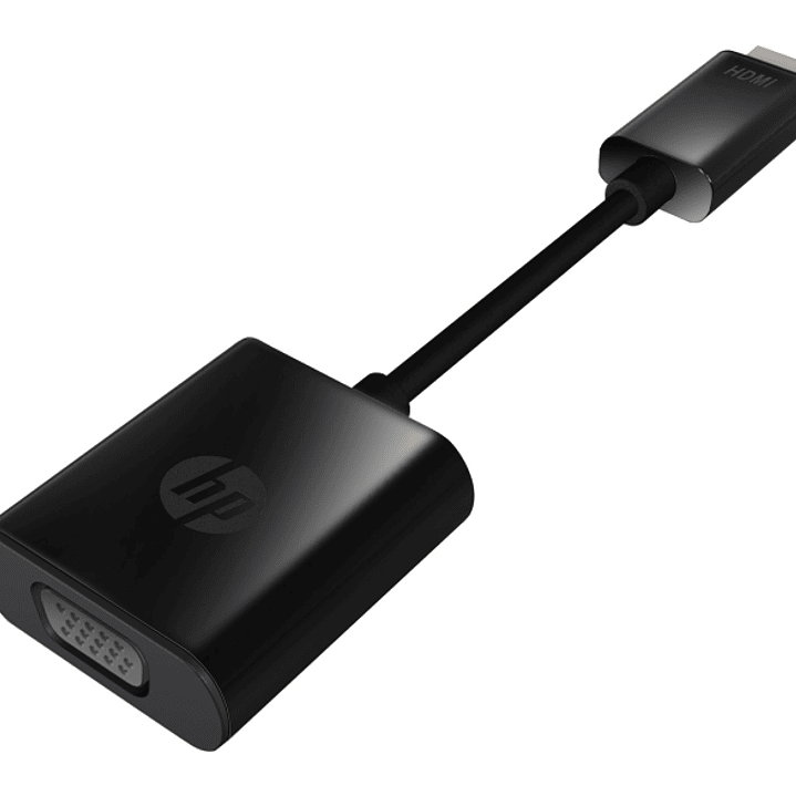 HP Adaptador HDMI a VGA - Soporta Resoluciones 720p y 1080p - Conector HDMI Macho a VGA Hembra - Diseño Compacto y Portátil - Compatible con Ultrabook 1