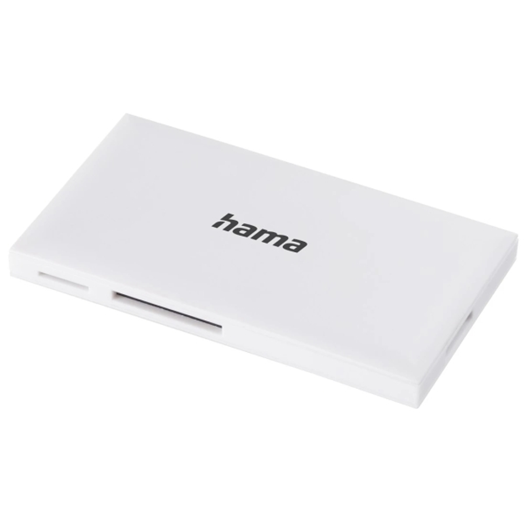 Hama Lector de Tarjetas - CompactFlash - Compatible con SD - Micro-SD - Conexion con USB-A - 90.3x9x50.3mm - Color Blanco 1