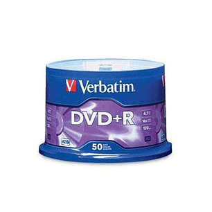Verbatim DVD+R 16x 4.7GB (Tarrina 50 Uds)