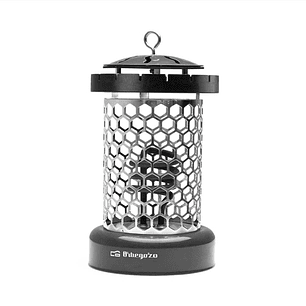 Orbegozo LO 8005 Estufa Electrica Compacta y Segura - Potencia 400W - Gancho Incorporado - Rejilla de Seguridad - 2 Niveles de Calor - 145x250x155mm -