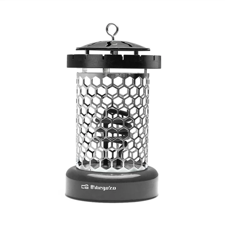 Orbegozo LO 8005 Estufa Electrica Compacta y Segura - Potencia 400W - Gancho Incorporado - Rejilla de Seguridad - 2 Niveles de Calor - 145x250x155mm - 1