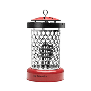 Orbegozo LO 8000 Estufa Electrica Compacta y Segura - Potencia 400W - Gancho Incorporado - Rejilla de Seguridad - 2 Niveles de Calor - 145x250x155mm -