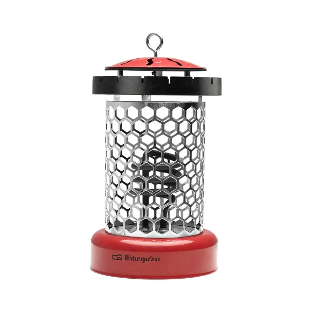 Orbegozo LO 8000 Estufa Electrica Compacta y Segura - Potencia 400W - Gancho Incorporado - Rejilla de Seguridad - 2 Niveles de Calor - 145x250x155mm - 1