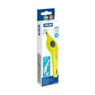 Milan Acid Borrador Electrico - Incluye Gomas de Recambio y Pilas - Color Amarillo