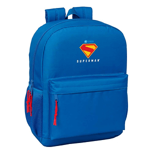 Safta Superman Mochila Adaptable a Carro - Cremallera Doble - Hombreras Acolchadas - Espacio de 18L - Bolsillo Frontal - Asa Superior - 320x140x430mm 