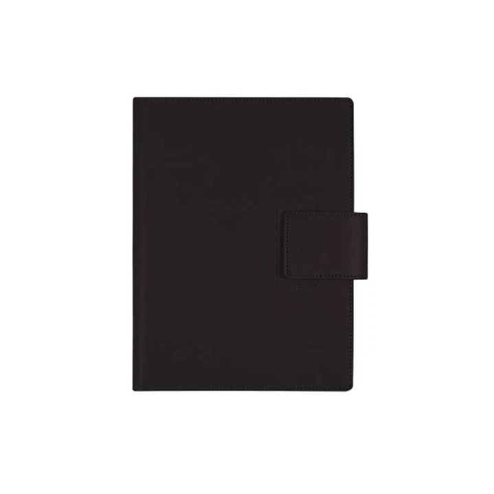 Finocam Duouno Agenda de Espiral - Bolsillo Interior - Anilla Portaboligrafo - Formato E10 - 155x212mm - Semana Vista Horizontal - Color Negro 1