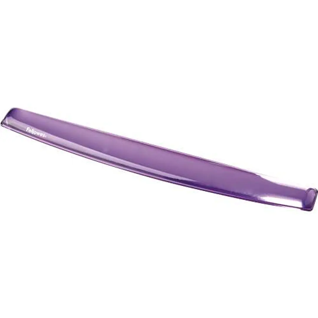 Fellowes Crystal Reposamuñecas Flexible de Gel para Teclado - Resistente a las Manchas - Color Violeta 1