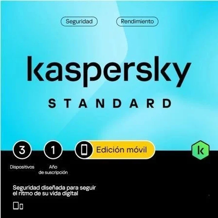 Kaspersky Standard Mobile Antivirus - 3 Dispositivos - Servicio 1 Año 1