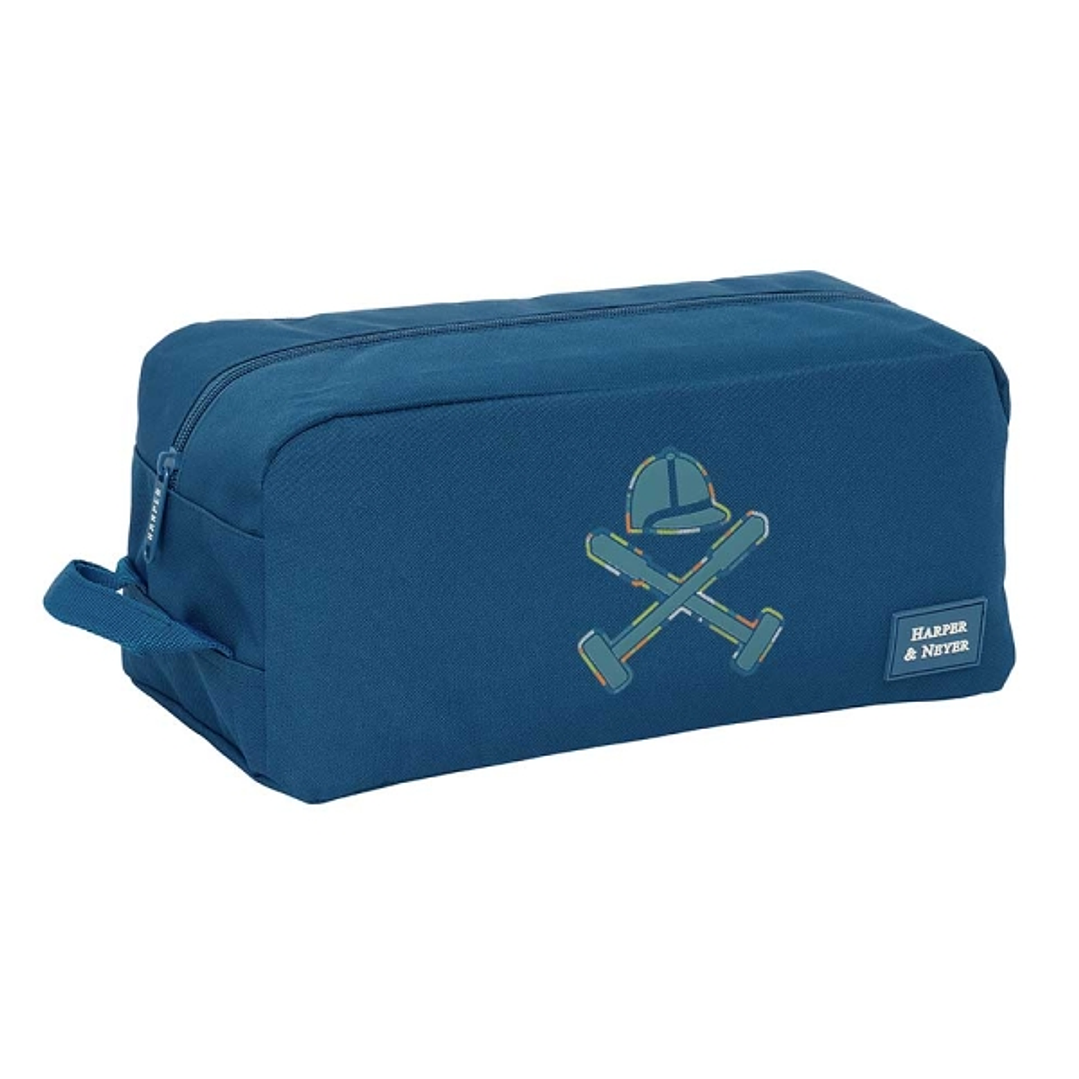 Safta Harper and Neyer Zapatillero - Asa Lateral - 9L - Facil Transporte - 340x180x150mm - Color Azul Marino 1