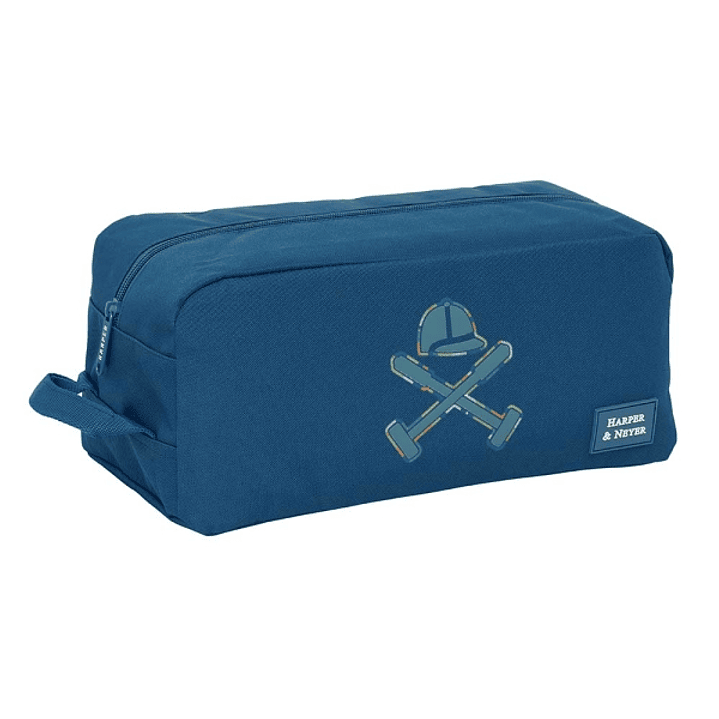 Safta Harper and Neyer Zapatillero - Asa Lateral - 9L - Facil Transporte - 340x180x150mm - Color Azul Marino 1