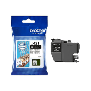 Brother LC421 Negro Cartucho de Tinta Original - LC421BK