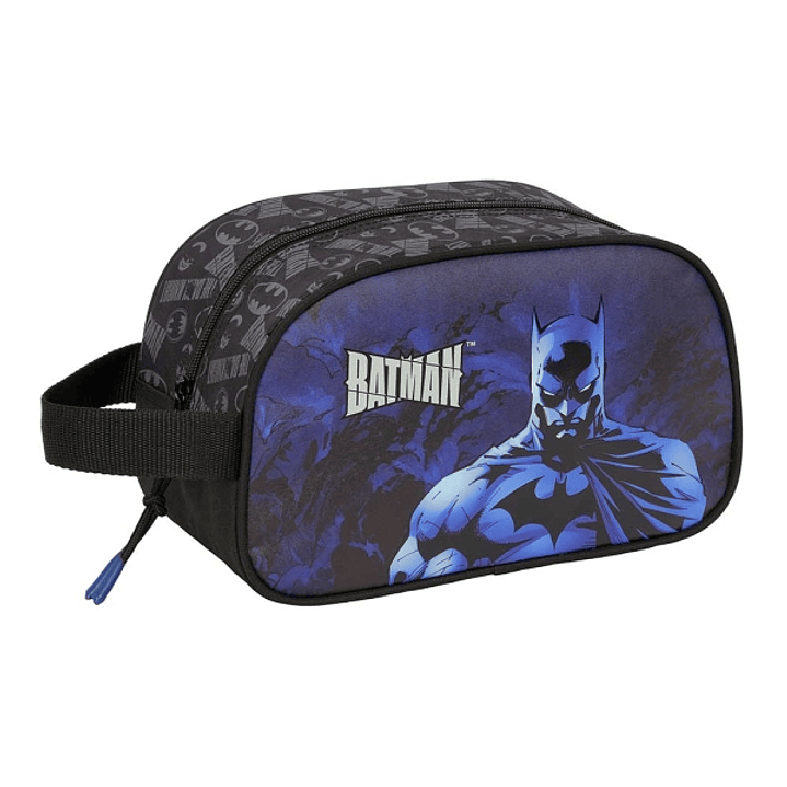 Safta Batman Neceser de 5L - Cremallera - Asa Lateral - Adapatable a Carro - 260x120x150mm - Color Negro 1