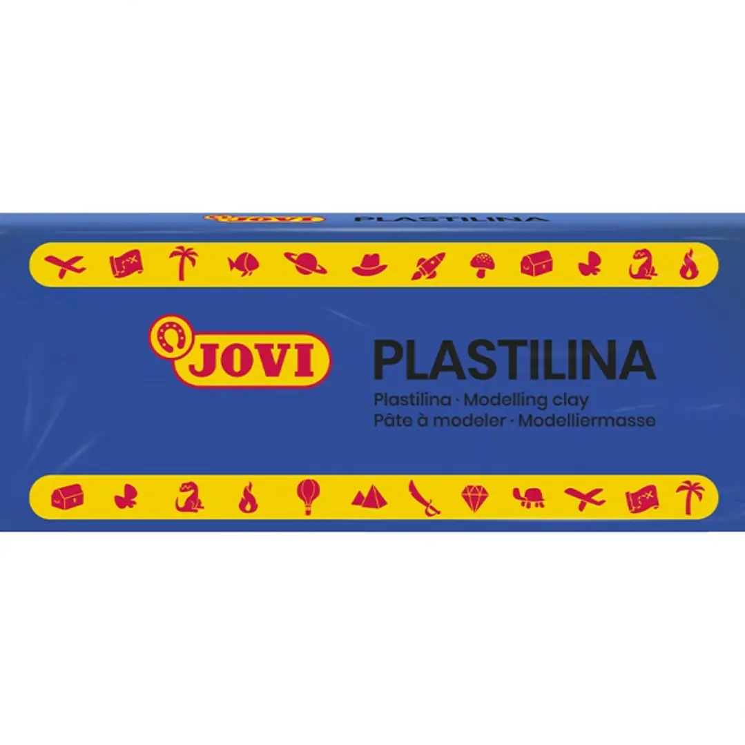 Jovi Caja de 15 Pastillas de Plastilina 150gr - Mezclables - No Se Seca - Facil de Moldear - Color Azul Oscuro 1
