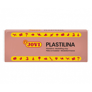 Jovi Caja de 15 Pastillas de Plastilina 150gr - Pasta Vegetal para Modelar - No Endurece - Sin Gluten - Inocua y Segura - Color Beige