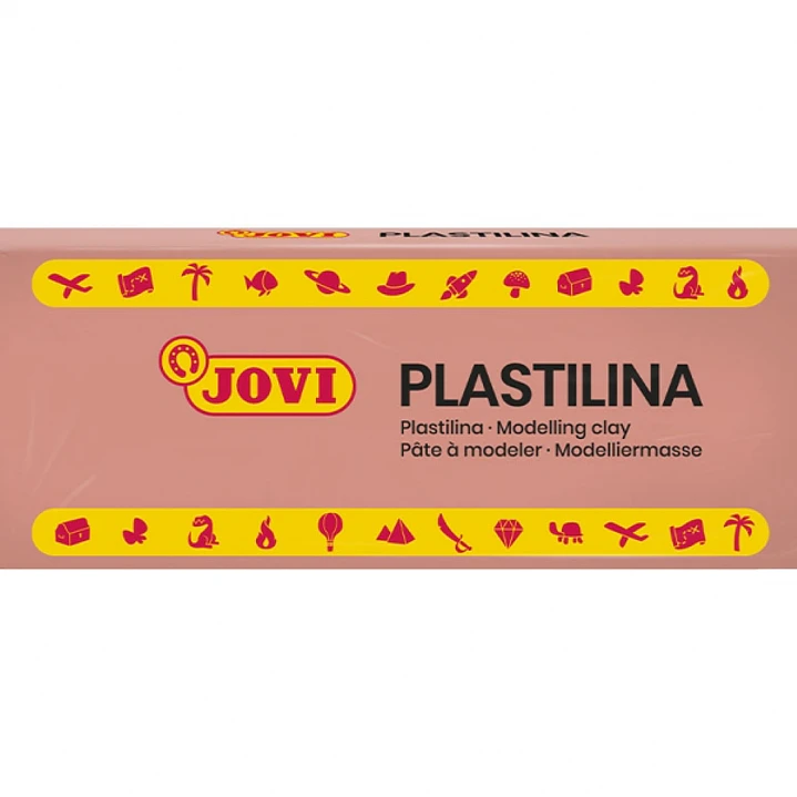 Jovi Caja de 15 Pastillas de Plastilina 150gr - Pasta Vegetal para Modelar - No Endurece - Sin Gluten - Inocua y Segura - Color Beige 1