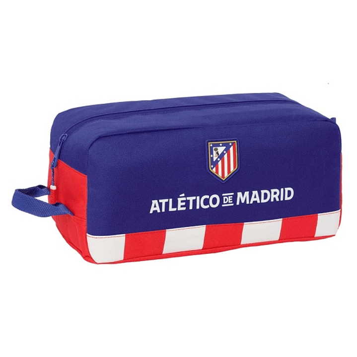 Safta Atletico de Madrid Zapatillero - Asa Lateral - 9L - Facil Transporte - Mantiene Calzado Protegido - 340x180x150mm - Color Azul Marino 1