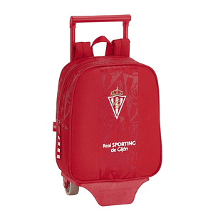 Safta Real Sporting de Gijon Corporativa Mochila con Carro - Tarjeta ID - Asa Superior - Mochila Extraible - Material Resistente - 6L - 220x100x270mm 