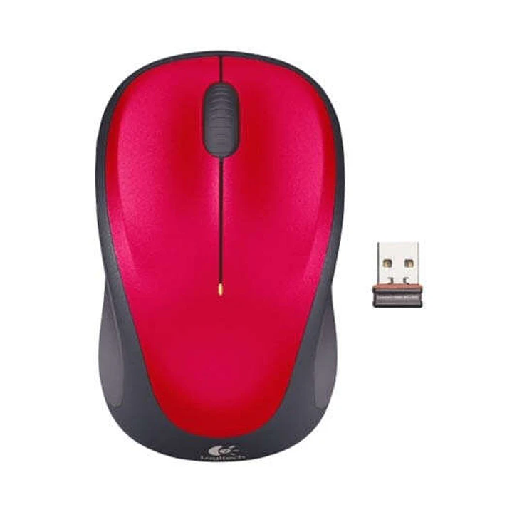 Logitech M235 Raton Inalambrico 1000dpi - 3 Botones - Uso Ambidiestro - Color Rojo 1